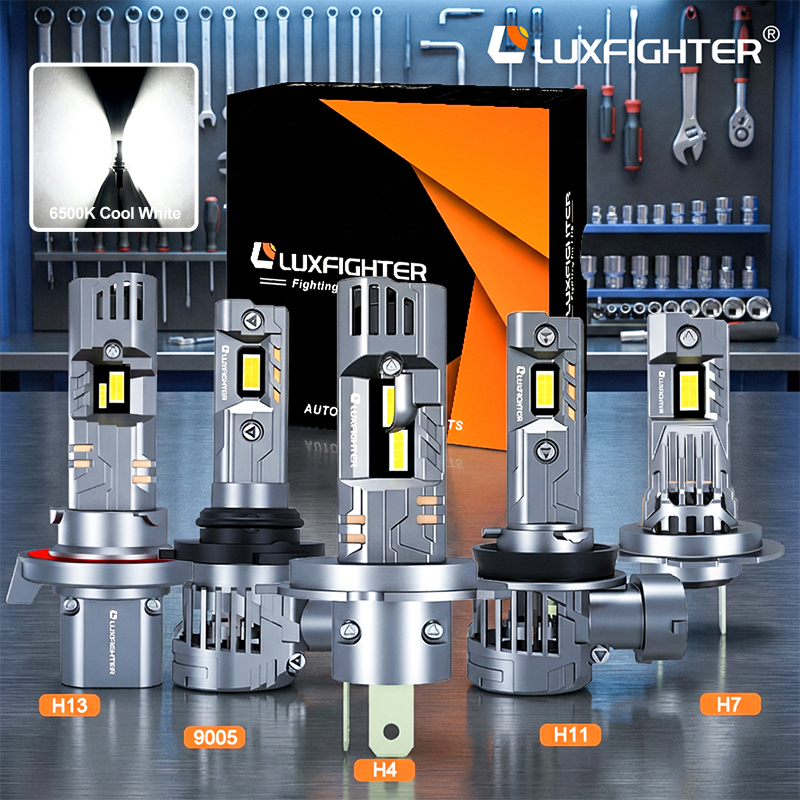 Apa lampu LED ngirit daya utawa keluwen daya? Lampu mobil Luxfighter nerangake kabeh bebarengan